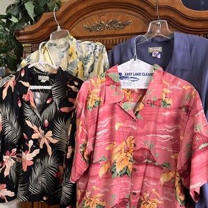 Ladies Tommy Bahama shirts, lot of 3 size large L